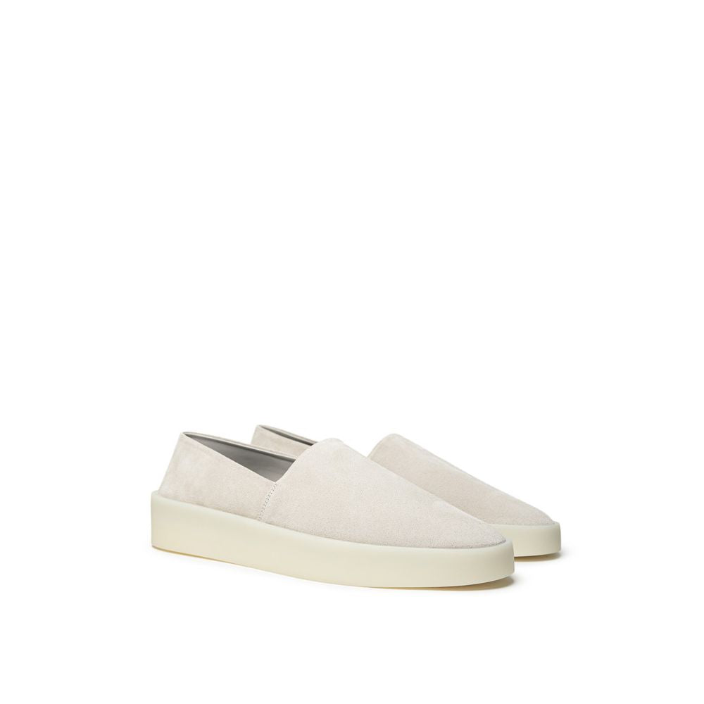 Gray Leather Moccassin