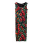 Bicolor Viscose Long Dress