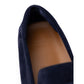Blue Leather Moccassin