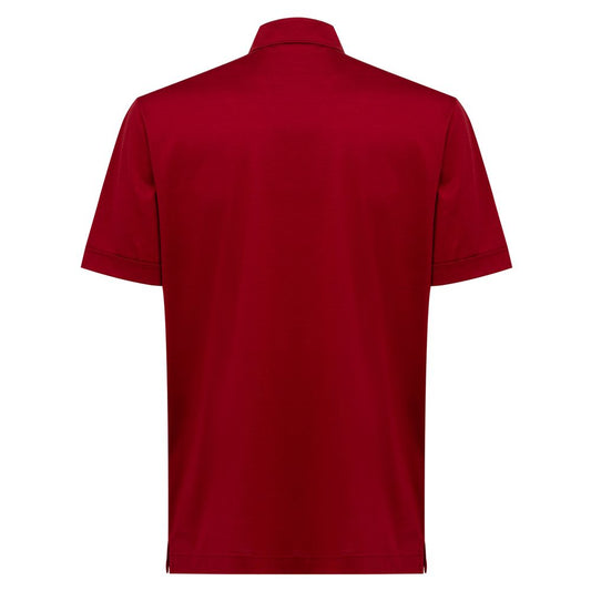 Red Cotton Shortsleeve Shirt
