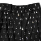 Black Crystal Embellished Wide Leg Pants