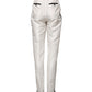 White High Waist Straight Dress Trouser Pants
