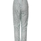 Mint Green Cotton Floral Lace Trousers Pants