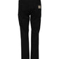 Black Cotton Mid Waist Flared Denim Jeans