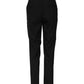 Black Wool Tapered High Waist Pants