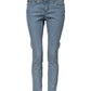Blue Cotton PRETTY MidWaist Skinny Denim Jeans