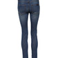 Blue Cotton Low Waist Skinny Denim Jeans