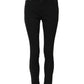 Black Cotton Skinny Mid Waist Denim Jeans