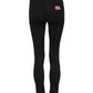 Black Cotton Skinny Mid Waist Denim Jeans