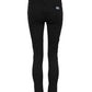Black Cotton Logo Skinny Mid Waist Denim Jeans