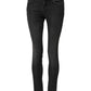Black Cotton Low Waist Skinny Denim Jeans