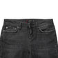 Black Cotton Low Waist Skinny Denim Jeans
