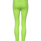 Green Nylon Slim Fit Leggings Pants