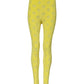 Yellow Logo Slim Fit Leggings Pants