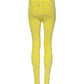 Yellow Logo Slim Fit Leggings Pants