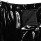 Black High Waist Cargo Bootcut Pants