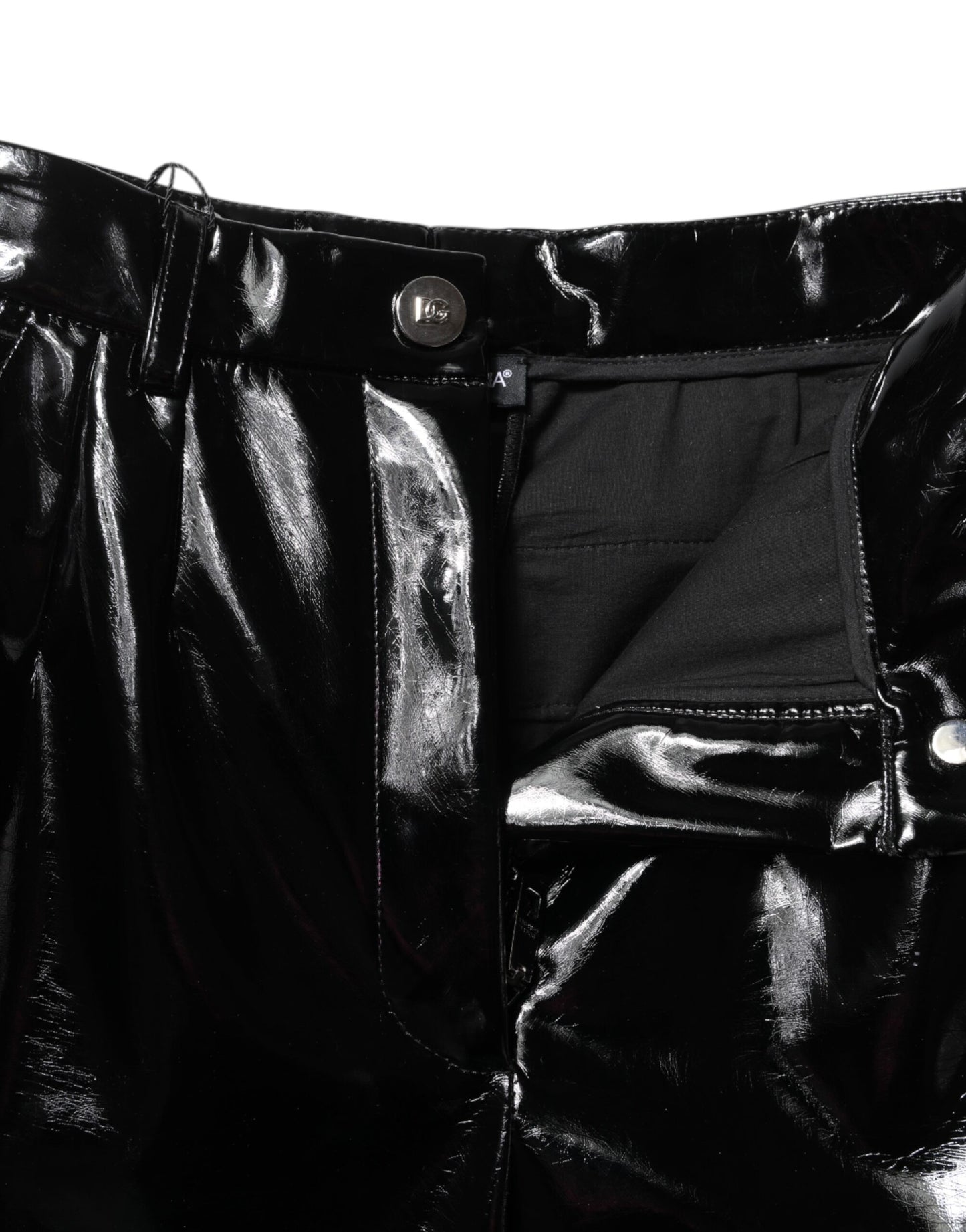 Black High Waist Cargo Bootcut Pants