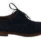 Elegant Blue Derby Dress Shoes