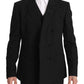 Elegant Black Bee Embellished Blazer