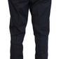 Two Piece 3 Button Cotton Blue Solid Suit