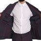 Elegant Purple Linen-Cotton Blend Suit