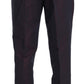 Elegant Purple Linen-Cotton Blend Suit