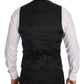 Elegant Bordeaux Brocade Formal Vest