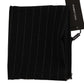 Elegant Silk Black & White Striped Men's Scarf