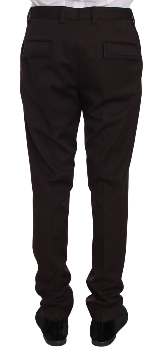 Elegant Purple Formal Dress Pants