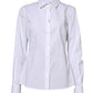 White Cotton Long Sleeves Collared Shirt Top