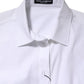 White Cotton Long Sleeves Collared Shirt Top
