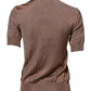 Brown Lily Embellished Round Neck Blouse Top
