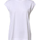 White Cotton Sleeveless Women Tank T-shirt