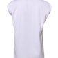 White Cotton Sleeveless Women Tank T-shirt