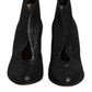 Metallic Black Pump Stiletto Heels Shoes