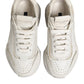 White DAYMASTER Calf Leather Sneakers Shoes