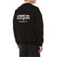 Black Cotton Men's Crewneck Sweater
