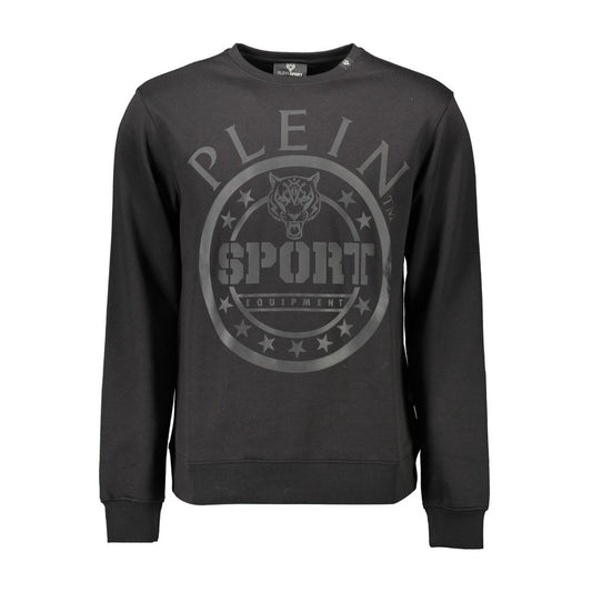 Black Cotton Men Sweater