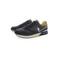 Black Polyester Men Sneaker