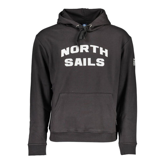 Black Cotton Men Sweater