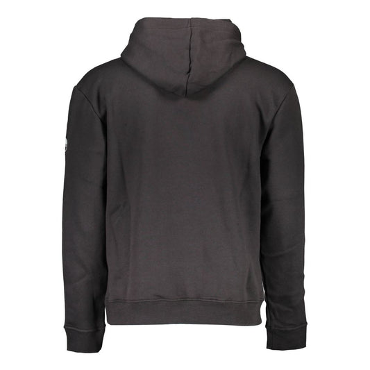 Black Cotton Men Sweater
