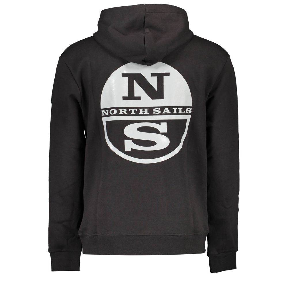 Black Cotton Men Sweater
