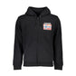 Black Cotton Men Sweater with Hood