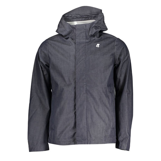 Blue Cotton Men Jacket