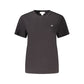 Black Cotton Women T-Shirt