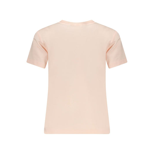 Pink Cotton Women T-Shirt