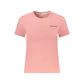 Pink Cotton Women T-Shirt