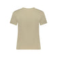 Beige Cotton Women T-Shirt