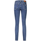Blue Cotton Women Jeans