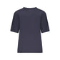 Blue Cotton Women T-Shirt